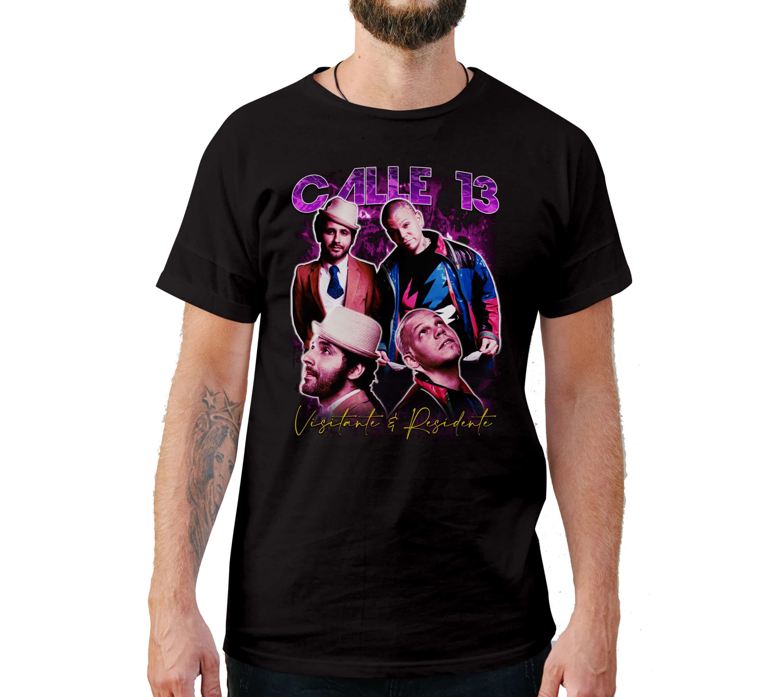 Calle 13 Vintage Style T-Shirt Calle 13 Vintage Style T-Shirt