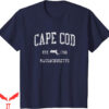 Cape Cod T-Shirt Massachusetts Vintage Sports Design
