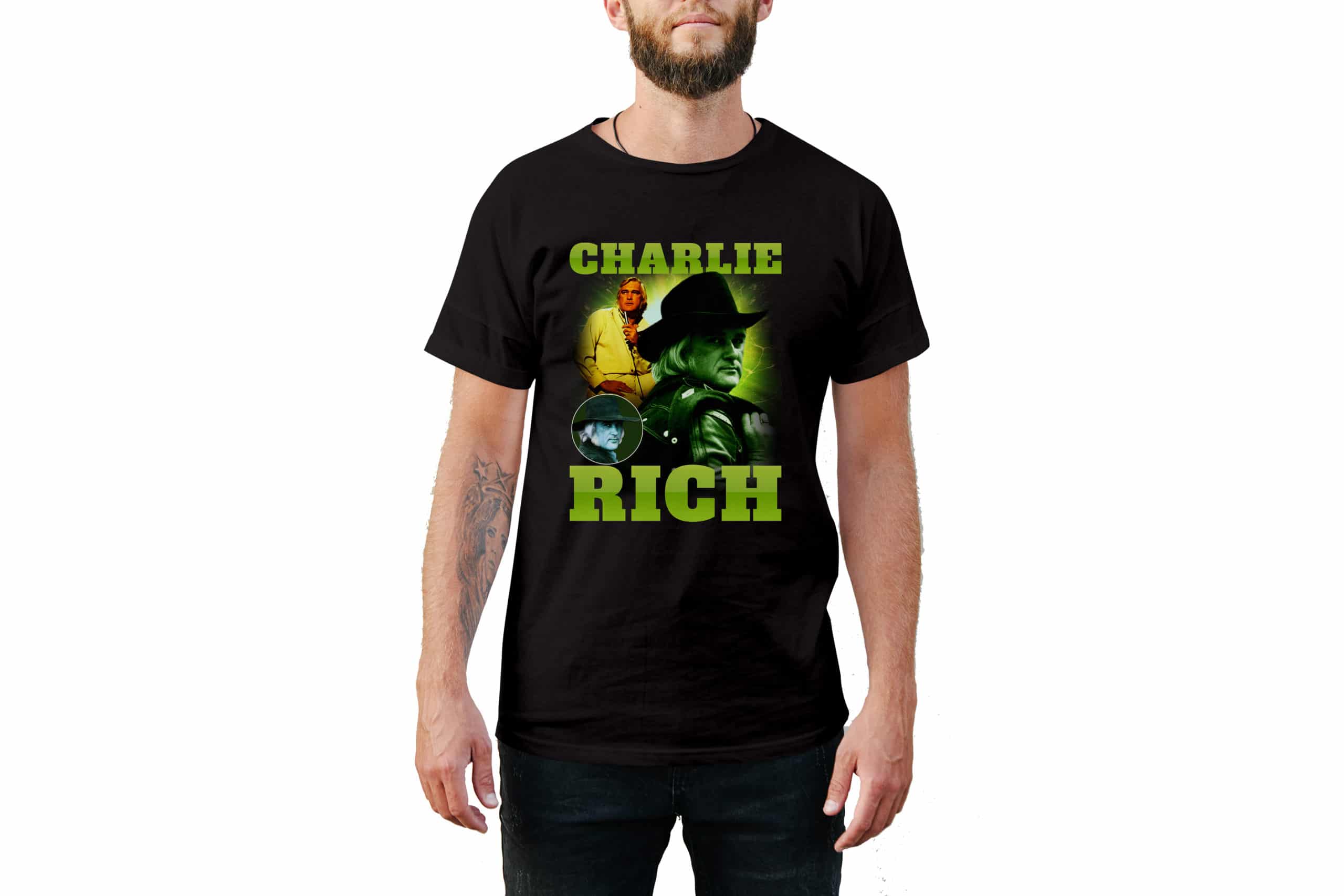 Charlie Rich Vintage Style T-Shirt Charlie Rich Vintage Style T-Shirt
