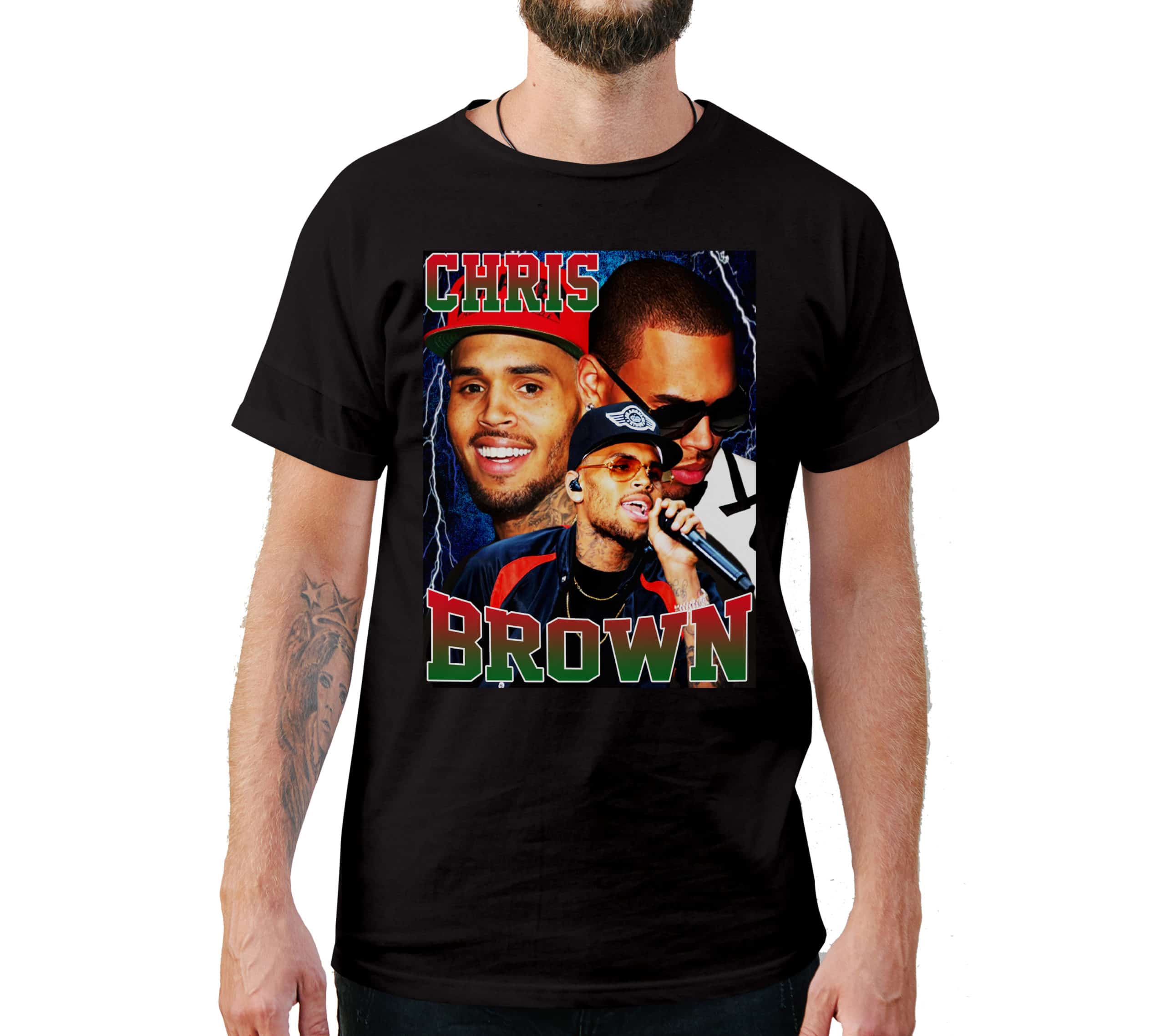 Chris Brown Vintage Style T-Shirt Chris Brown Vintage Style T-Shirt