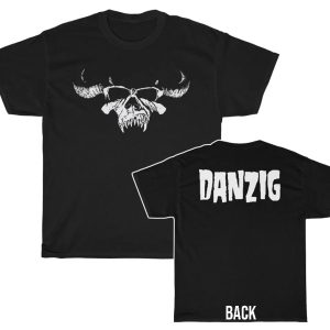 Danzig White Demon Skull with Logo shirt