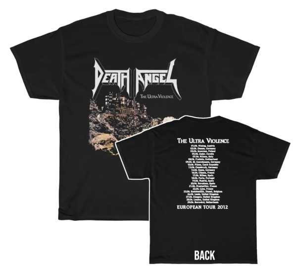 Death Angel 2012 The Ultra-Violence European Tour Shirt