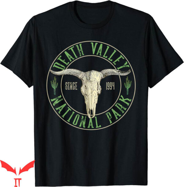 Death Valley T-Shirt National Park Since Cactus Skull Gift