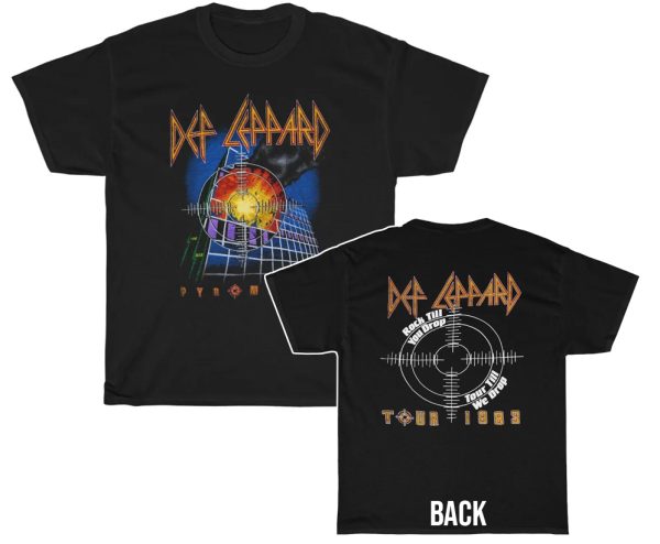 Def Leppard 1983 Pyromania Rock Till You Drop Tour Till We Drop Tour Shirt
