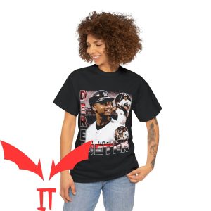 Derek Jeter T Shirt Vintage 90s Baseball World Series 2