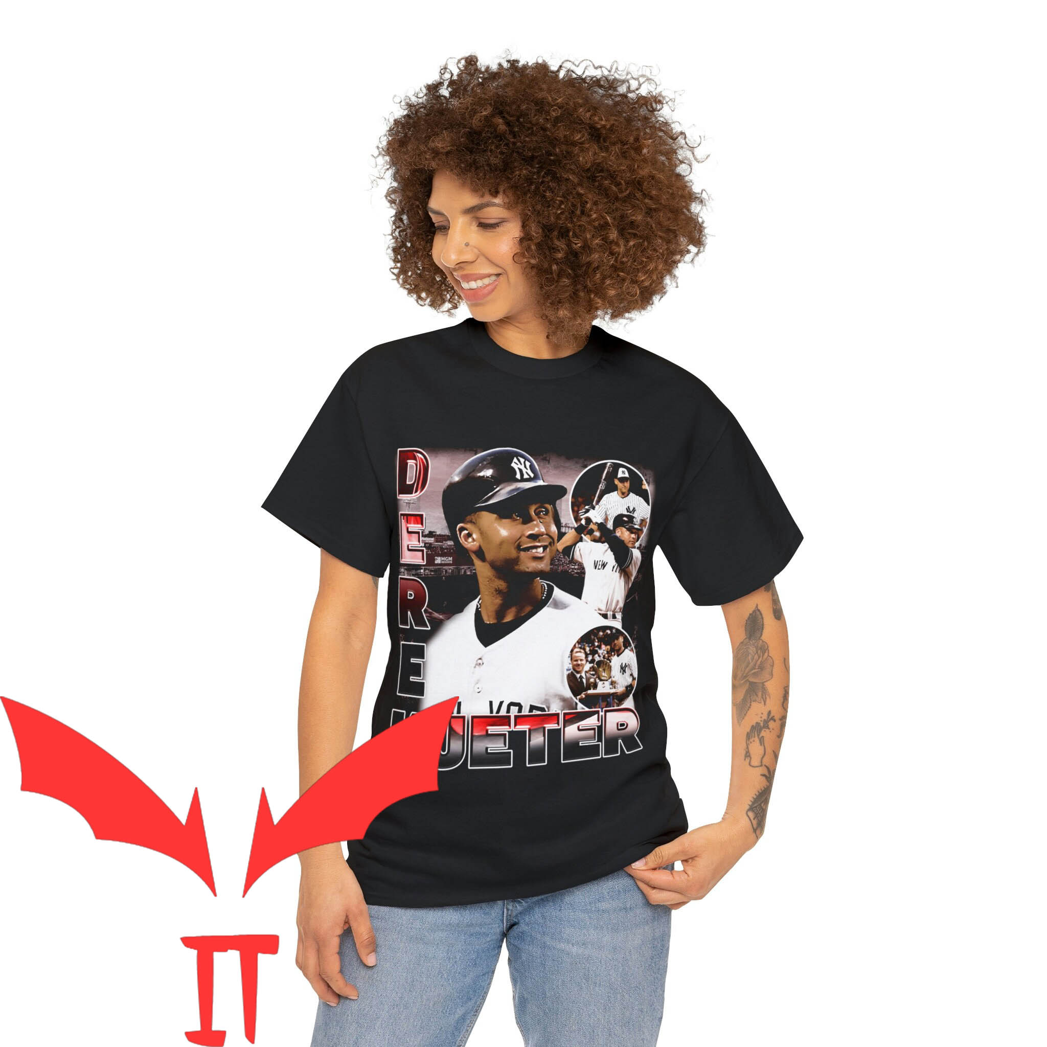 Derek Jeter T-Shirt Vintage 90s Baseball World Series
