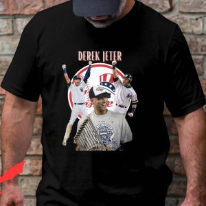 Derek Jeter T Shirt Vintage Bootleg Baseball World Series 1