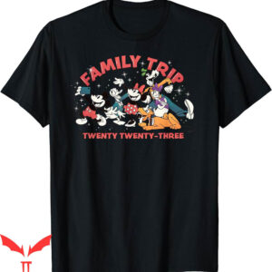 Disney 2023 T-Shirt Mickey Friend Family Trip Vacation Retro