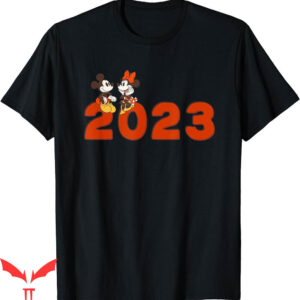 Disney 2023 T-Shirt Mickey Minnie Chat Anniversary New Year