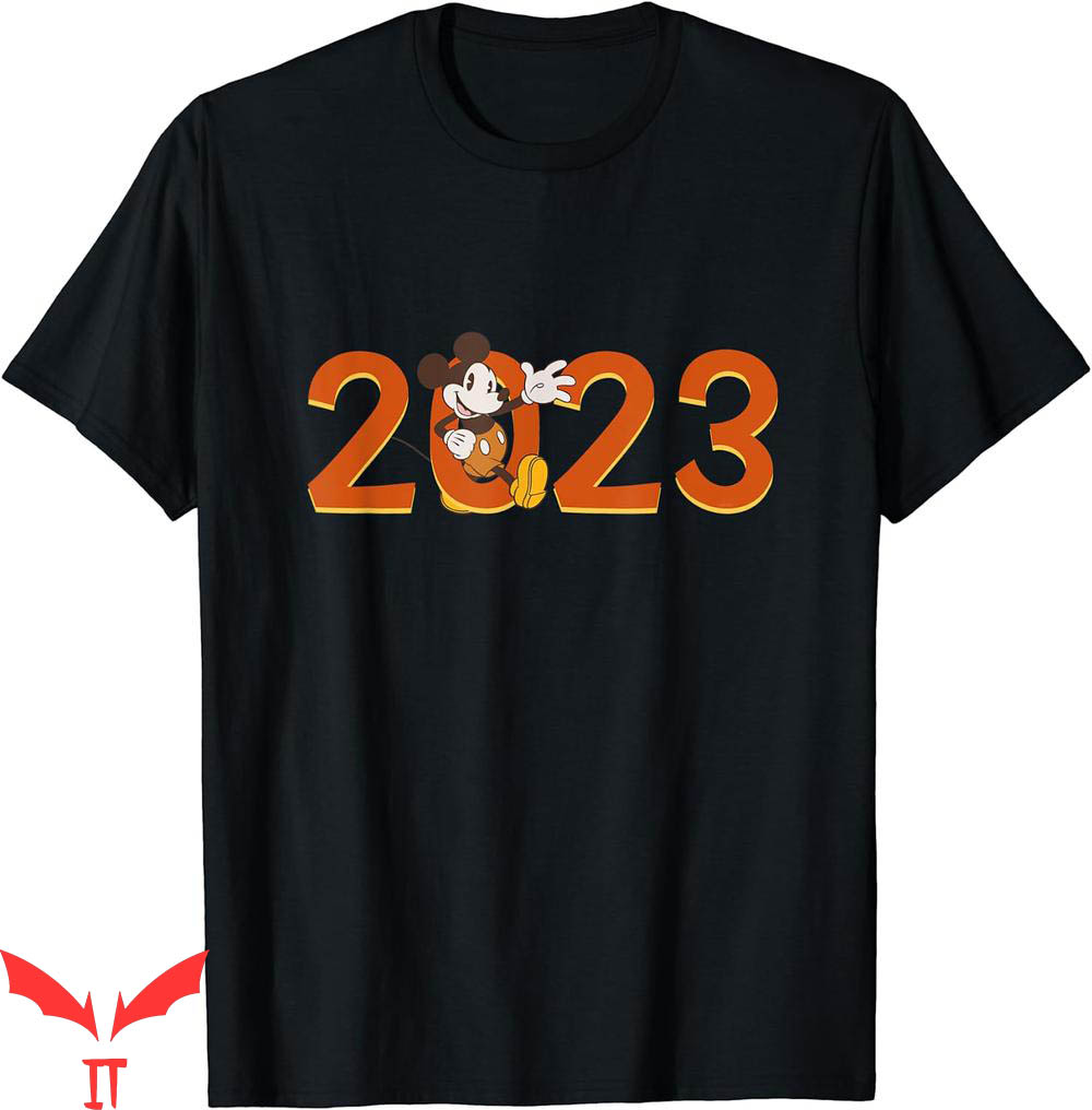Disney 2023 T-Shirt Mickey Mouse Waving Anniversary New Year Disney 2023 T-Shirt Mickey Mouse Waving Anniversary New Year
