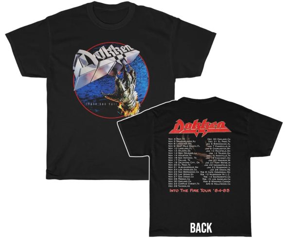 Dokken 1984-85 Tooth and Nail Into The Fire Tour Shirt