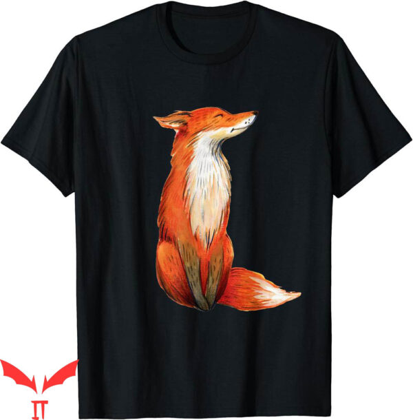 Fantastic Mr Fox T-Shirt Orange Cute Watercolor