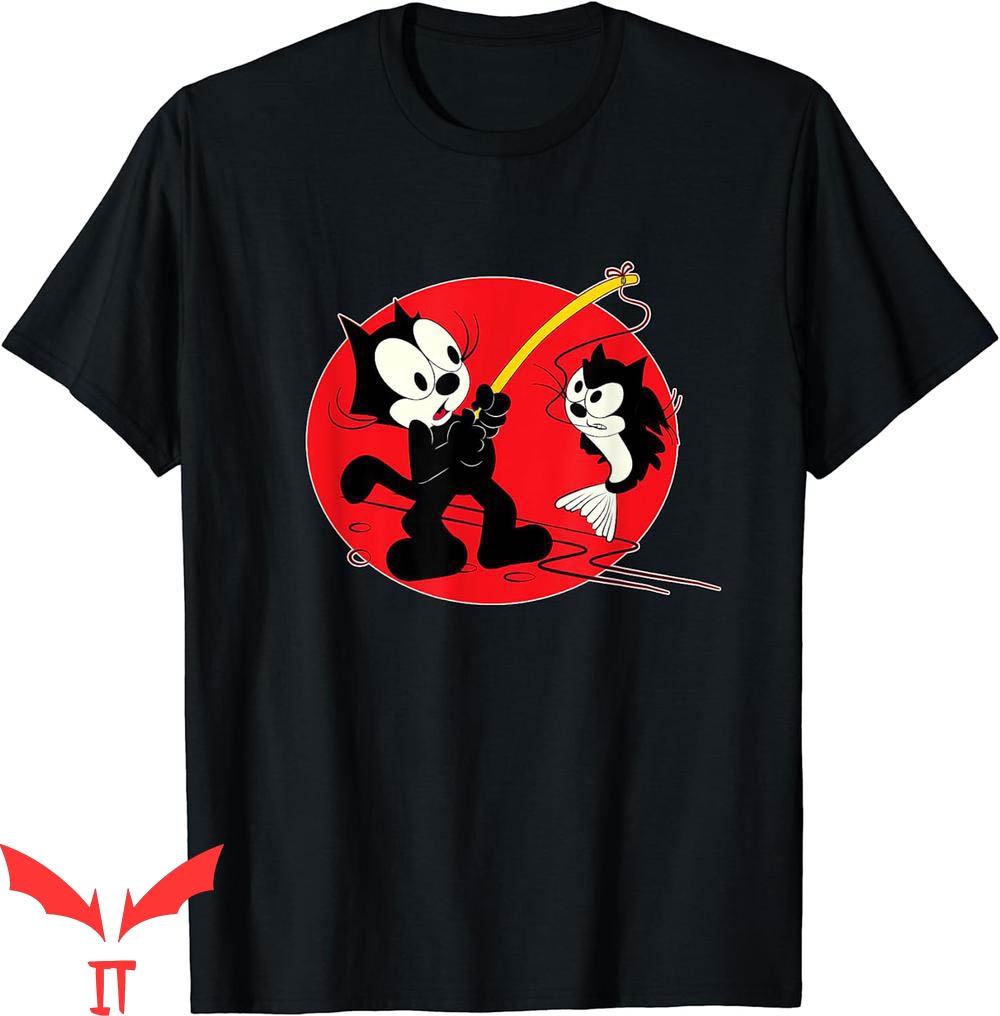 Felix The Cat T-Shirt Cartoon Fishing Fish Looks Like Felix Felix The Cat T-Shirt Cartoon Fishing Fish Looks Like Felix