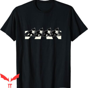Felix The Cat T-Shirt Cartoon Walking On London Road Vintage