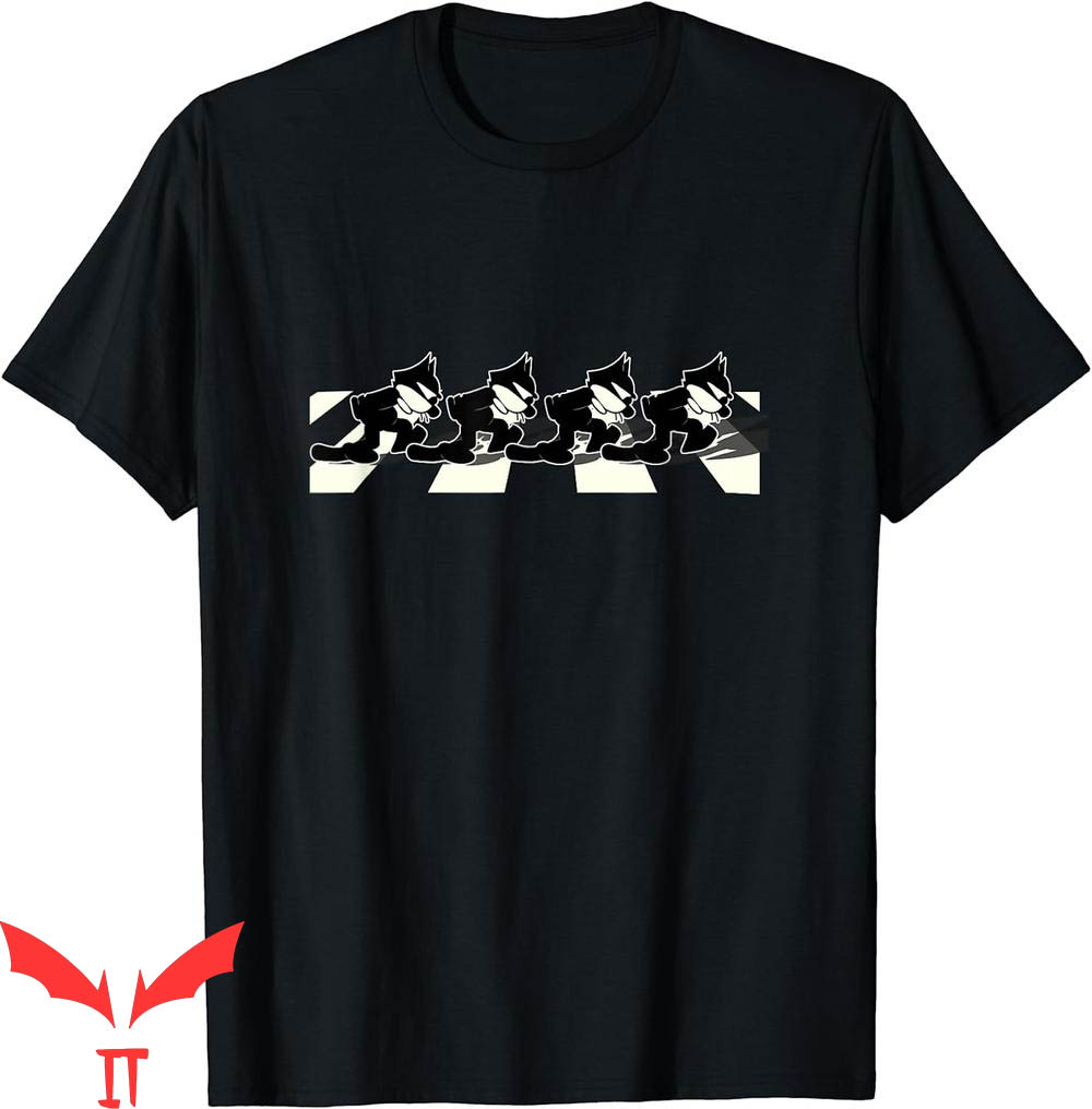 Felix The Cat T-Shirt Cartoon Walking On London Road Vintage Felix The Cat T-Shirt Cartoon Walking On London Road Vintage