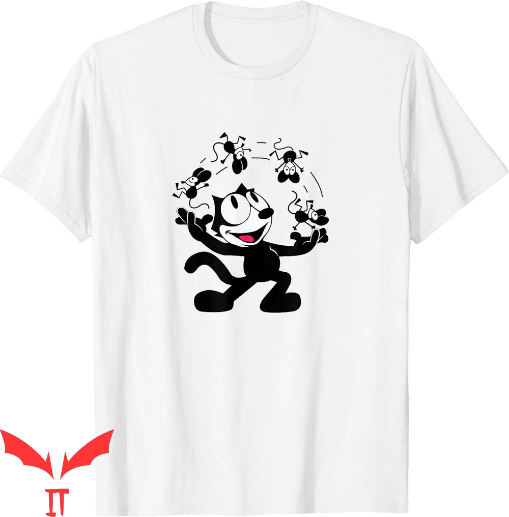 Felix The Cat T-Shirt Juggling Mice Vintage Cartoon Retro Felix The Cat T-Shirt Juggling Mice Vintage Cartoon Retro