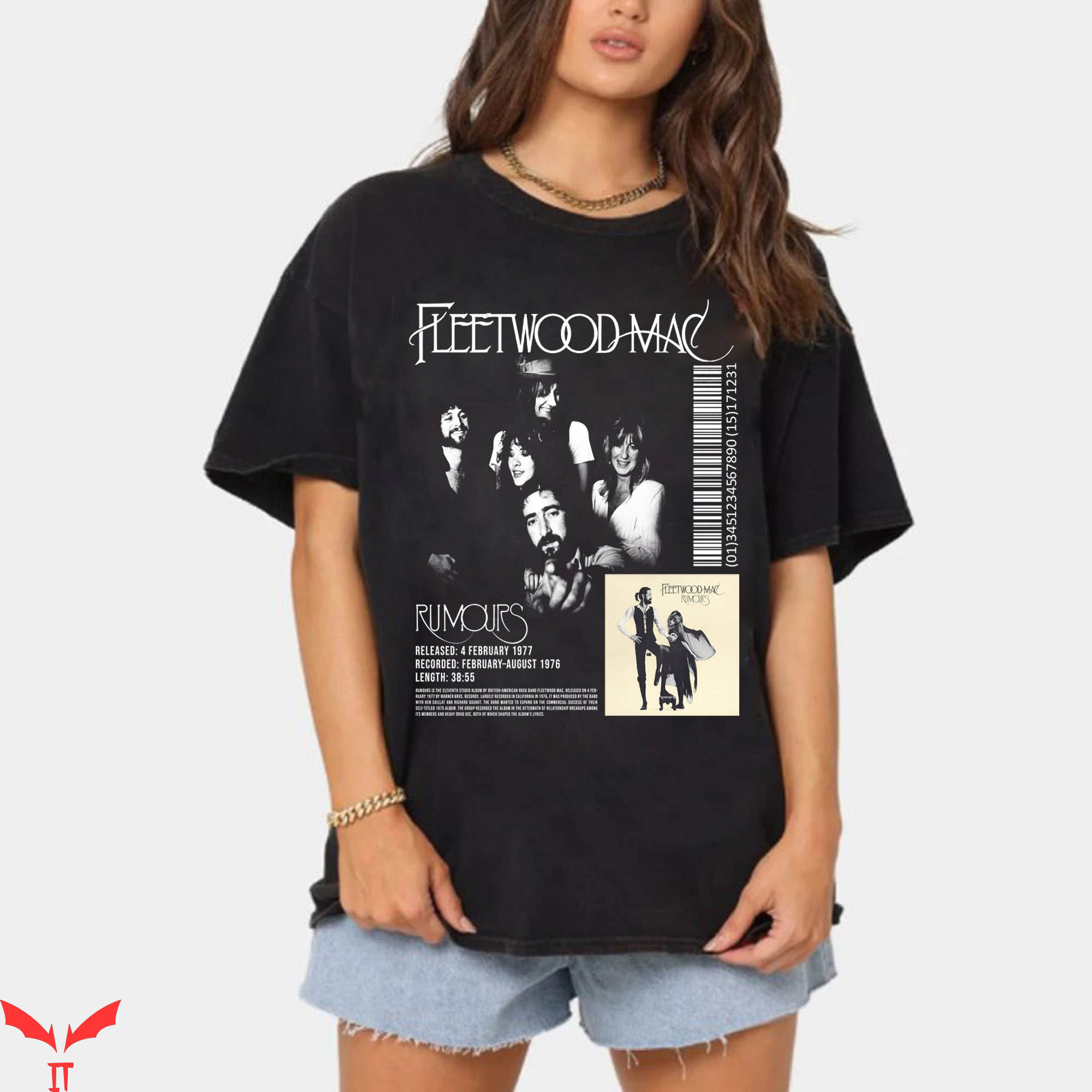 Fleetwood Mac Rumors T-Shirt Tracklist Music Rock Band Fleetwood Mac Rumors T-Shirt Tracklist Music Rock Band
