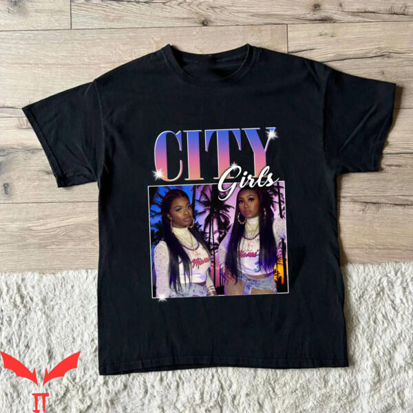 Free JT T-Shirt City Girls Rap Hip Hop 90s Retro Vintage