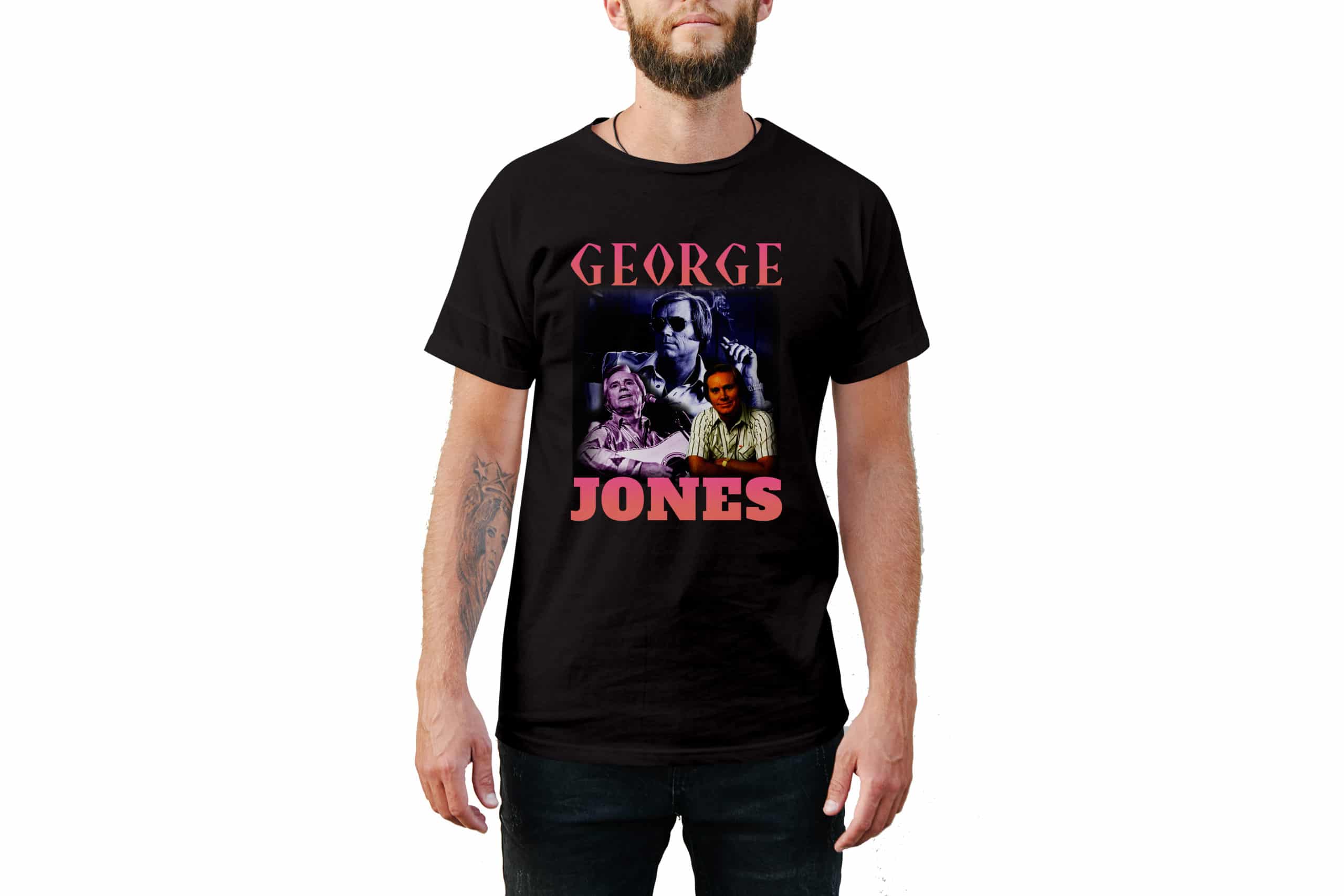 George Jones Vintage Style T-Shirt George Jones Vintage Style T-Shirt