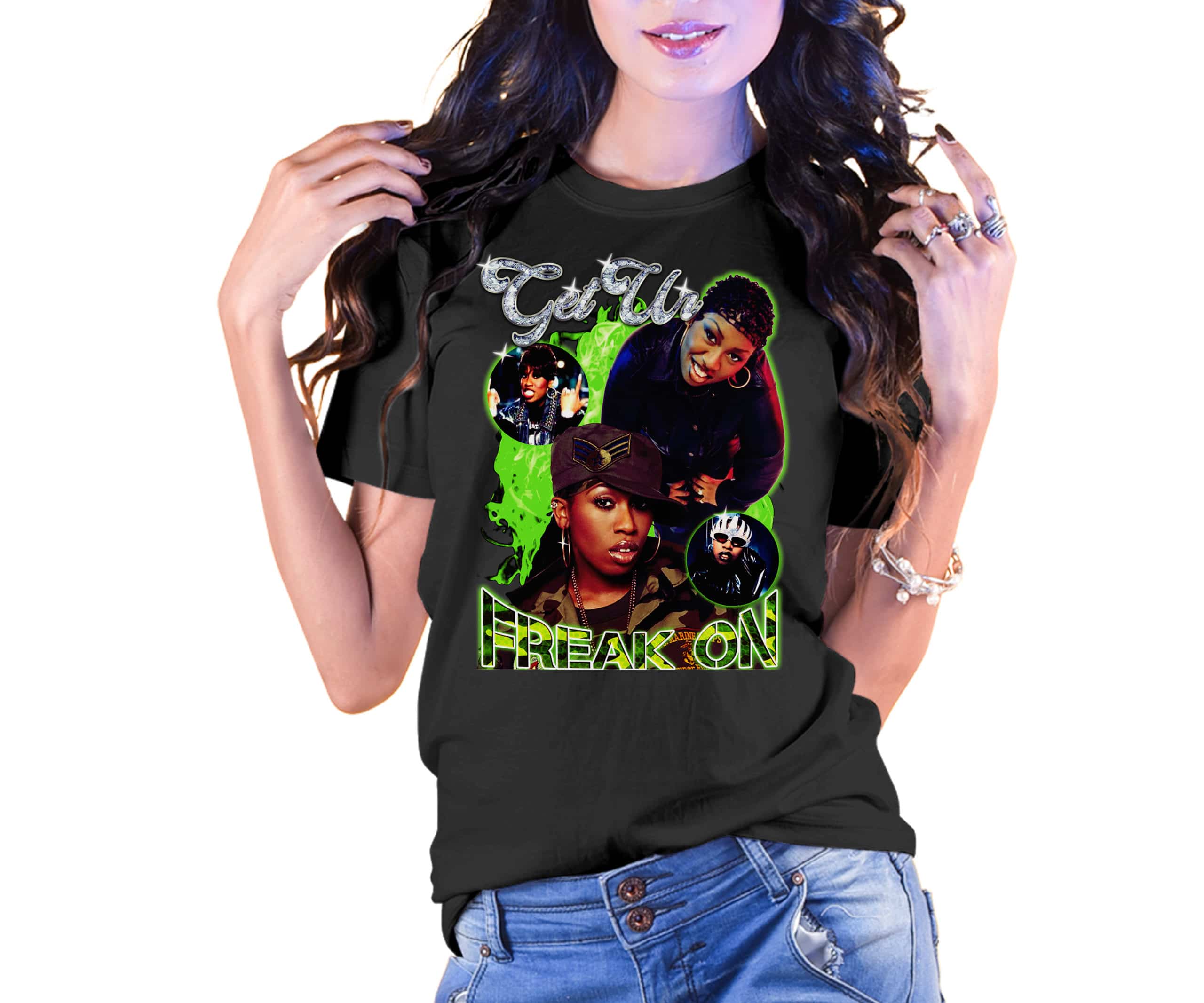 Get Ur Freak On Missy Elliott Vintage Style T-Shirt Get Ur Freak On Missy Elliott Vintage Style T-Shirt