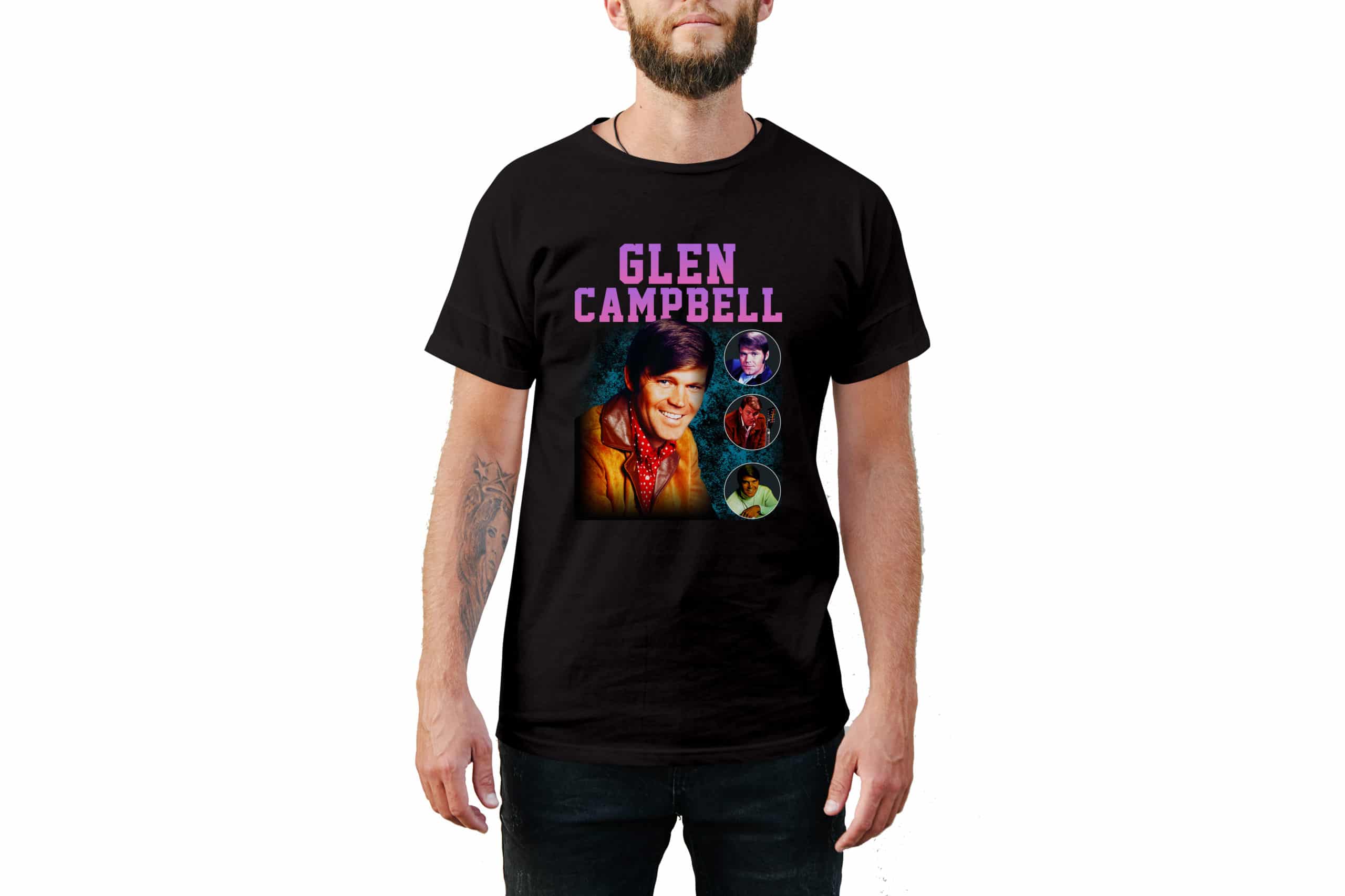 Glen Campbell Vintage Style T-Shirt Glen Campbell Vintage Style T-Shirt