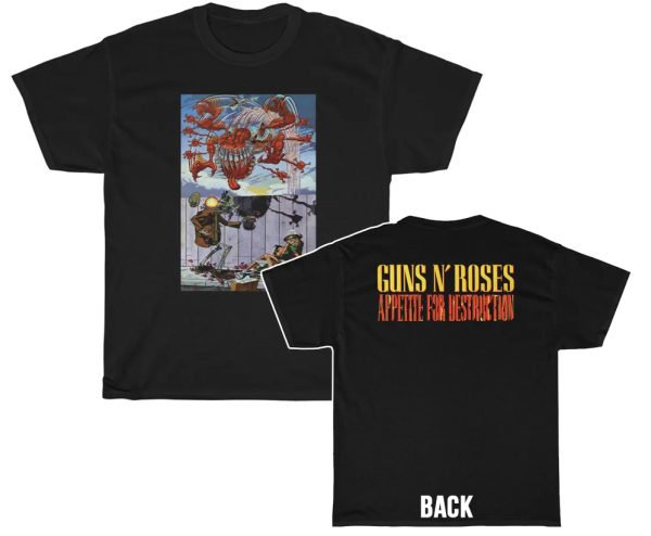 Guns N Roses 1987 Appetite For Destruction Original Cover By Robert Williams Shirt