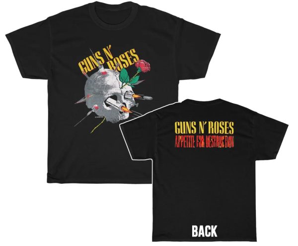 Guns ‘N Roses 1988 Needle Skull Appetite for Destruction Shirt