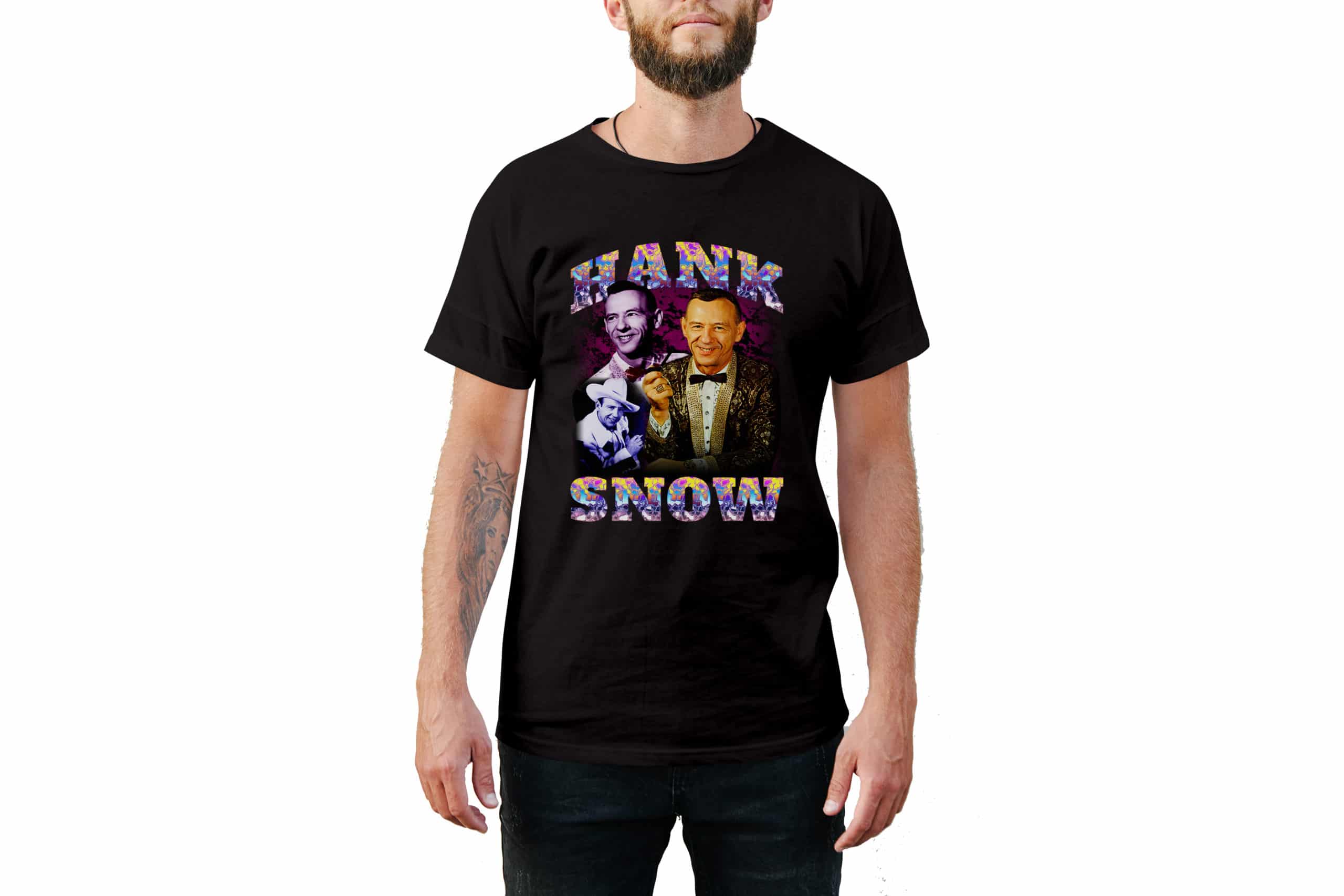 Hank Snow Vintage Style T-Shirt Hank Snow Vintage Style T-Shirt