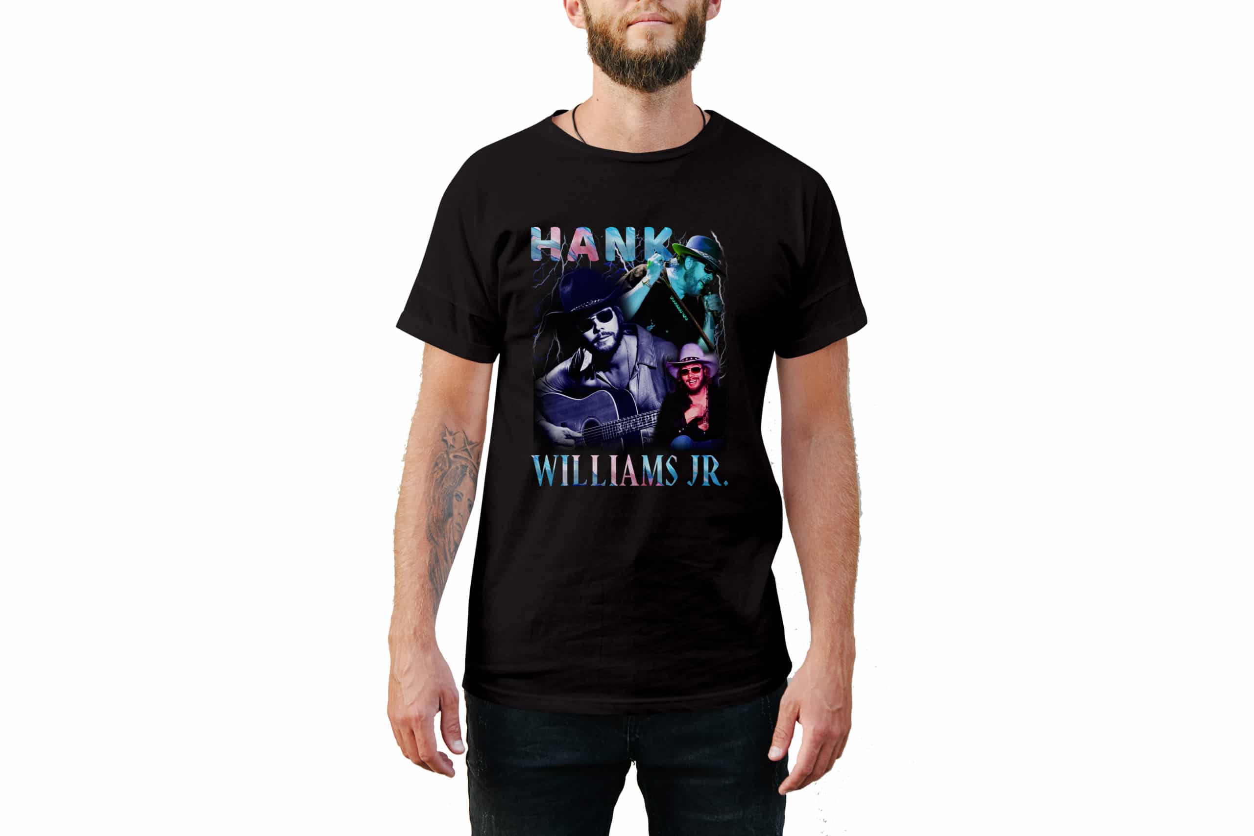 Hank Williams Jr. Vintage Style T-Shirt Hank Williams Jr. Vintage Style T-Shirt