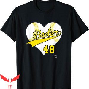 Harrison Bader T-Shirt Baseball Heart Gameday MLBPA