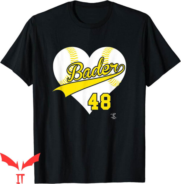 Harrison Bader T-Shirt Baseball Heart Gameday MLBPA