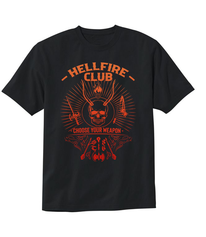 Hellfire Club Stranger Things T-Shirt Hellfire Club Stranger Things T-Shirt