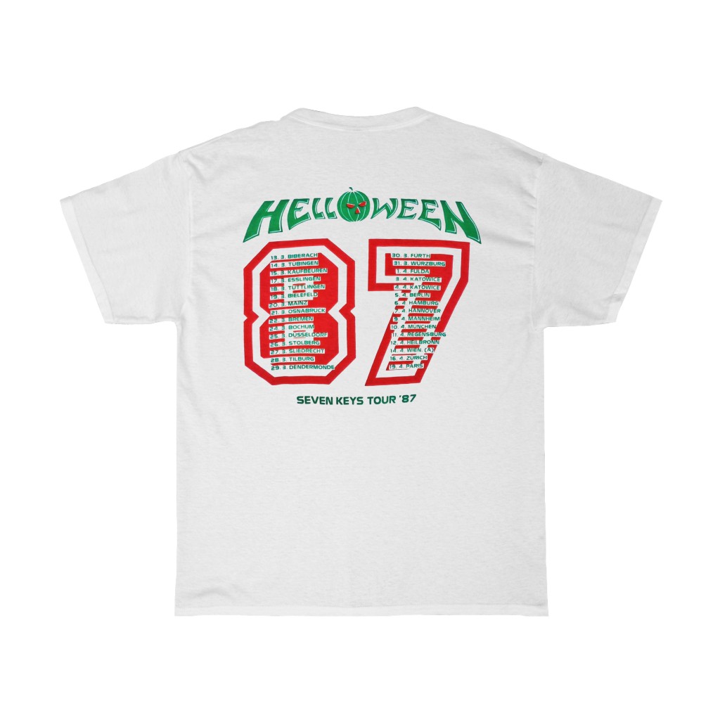 Helloween 1987 Seven Keys Tour Shirt Helloween 1987 Seven Keys Tour Shirt