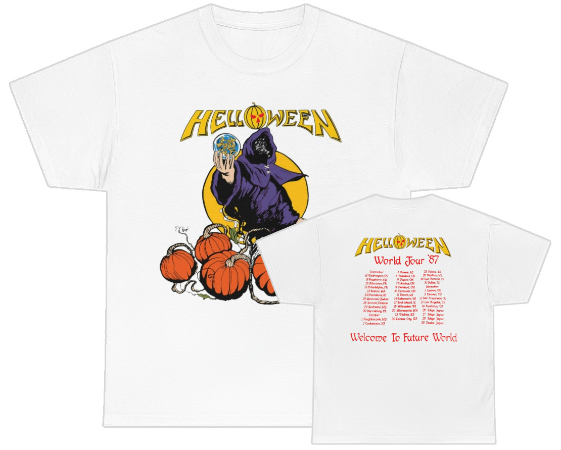 Helloween 1987 Welcome To The Future World Tour Shirt Helloween 1987 Welcome To The Future World Tour Shirt