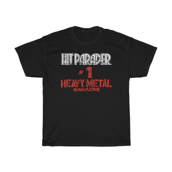 Hit Parader #1 Heavy Metal Magazine Shirt – Distressed Effect