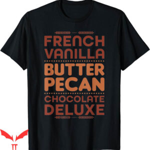 Ice Cream Wu Tang T-Shirt Vanilla Butter Chocolate Text