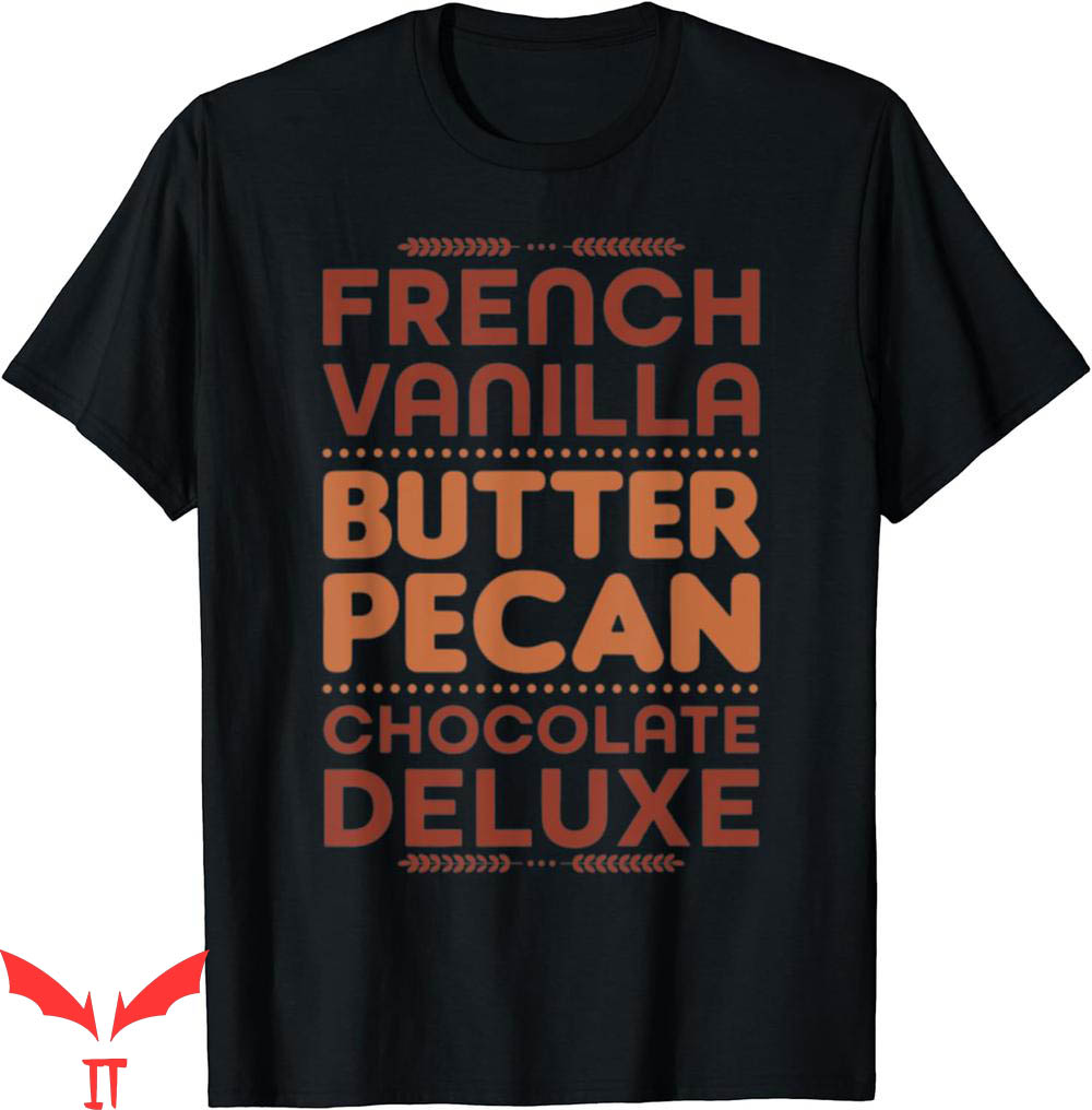 Ice Cream Wu Tang T-Shirt Vanilla Butter Chocolate Text Ice Cream Wu Tang T-Shirt Vanilla Butter Chocolate Text