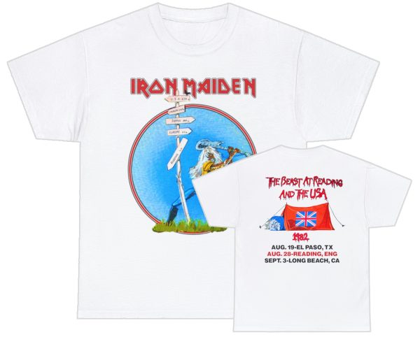 Iron Maiden 1982 The Beast At Reading and US Shirt