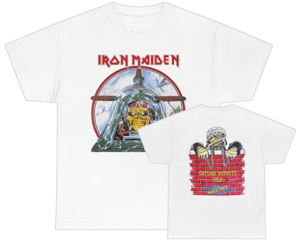 Iron Maiden 1984 Aces High Tour December 21 Rosemont Horizon Event Shirt
