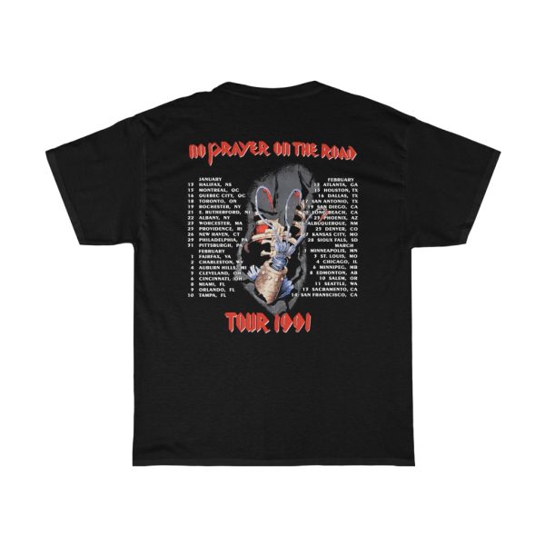 Iron Maiden 1991 No Prayer On The Road Tour Shirt