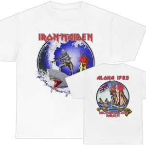 Iron Maiden March 30, 1985 Neil Blaisdell Center Honolulu Hawaii Event Shirt