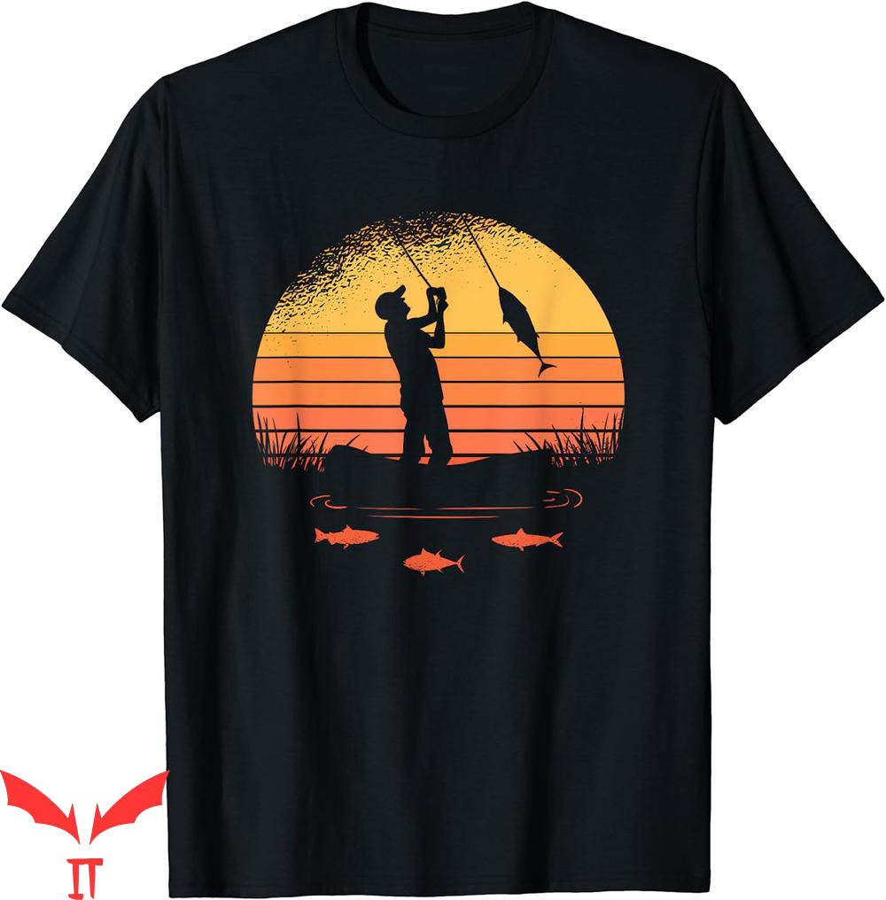Isle Of View T-Shirt Fisherman Sunset Catching Beneath Isle Of View T-Shirt Fisherman Sunset Catching Beneath