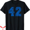 Jackie Robinson T-Shirt Number Baseball Jersey Vintage Lucky