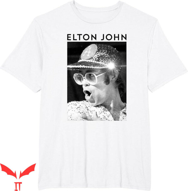 John Brown T-Shirt Elton Official Photo Sequin Cap
