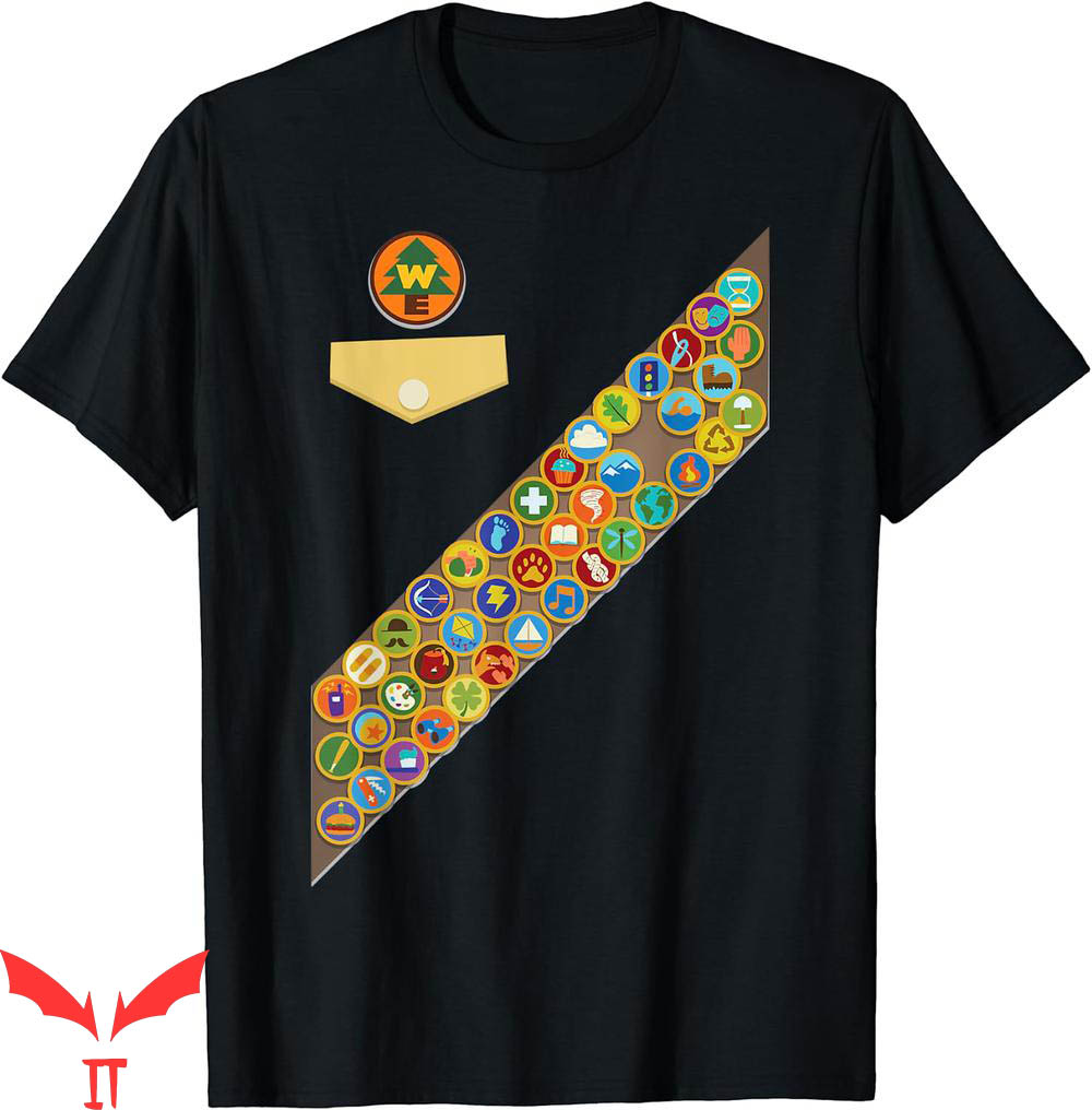 John Brown T-Shirt Pixar Up Russell Badges Chest Patch John Brown T-Shirt Pixar Up Russell Badges Chest Patch
