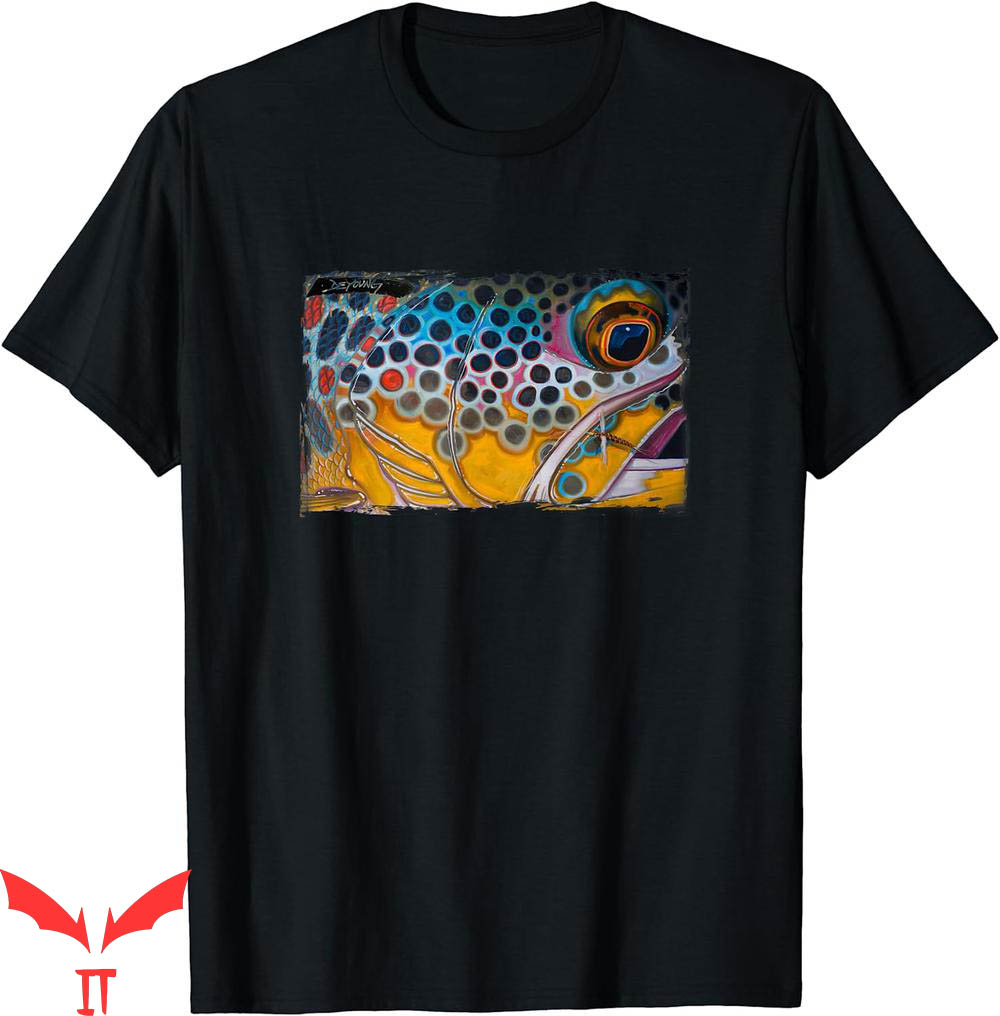 John Brown T-Shirt Trout And Dry Fly Derek DeYoung John Brown T-Shirt Trout And Dry Fly Derek DeYoung