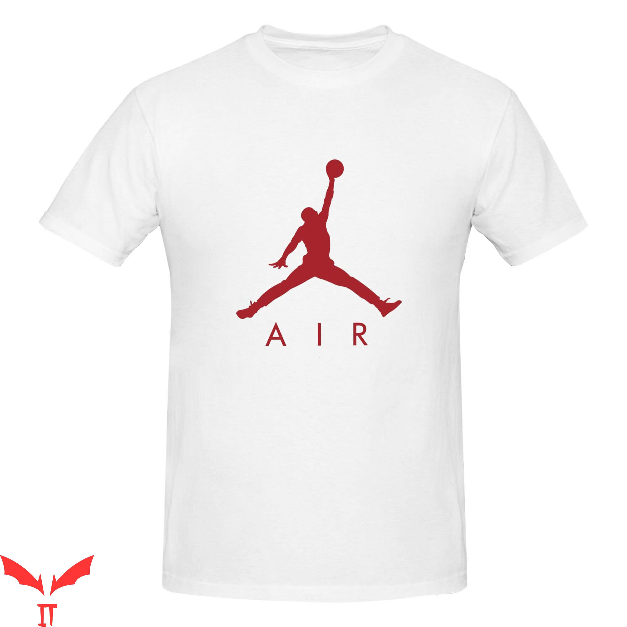 Jordan 1 T-Shirt Air J1 Red Sneaker Match Jumpman Red Logo Jordan 1 T-Shirt Air J1 Red Sneaker Match Jumpman Red Logo