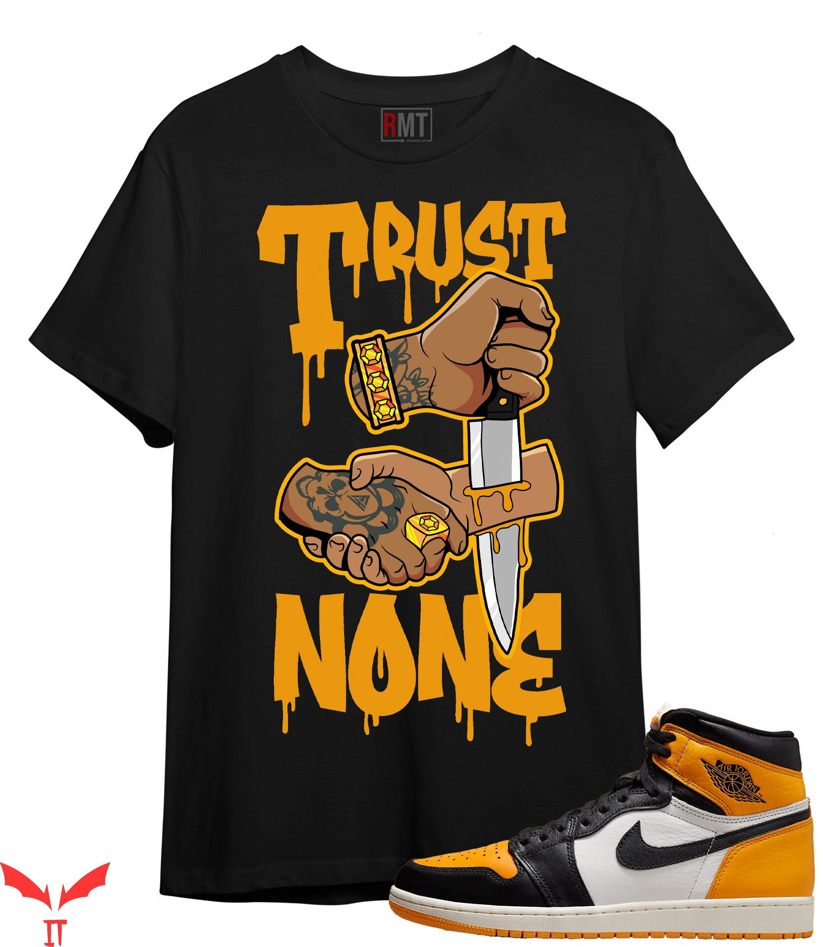 Jordan 1 T-Shirt For J1 Taxi Trust None Retro 1 OG High Taxi Jordan 1 T-Shirt For J1 Taxi Trust None Retro 1 OG High Taxi