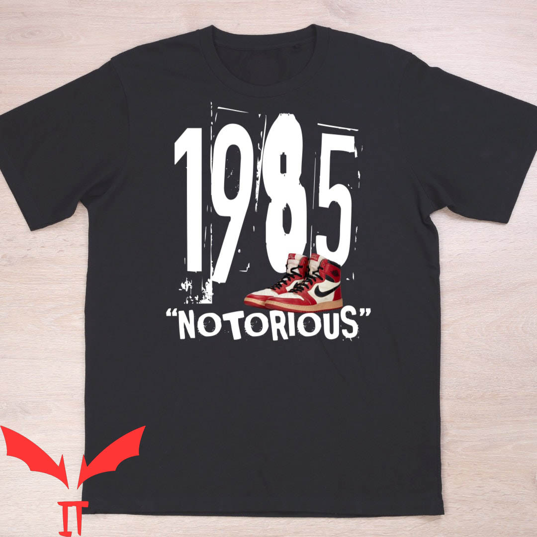 Jordan 1 T-Shirt J1 1985 Vintage Jordan Sneaker Tee Jordan 1 T-Shirt J1 1985 Vintage Jordan Sneaker Tee