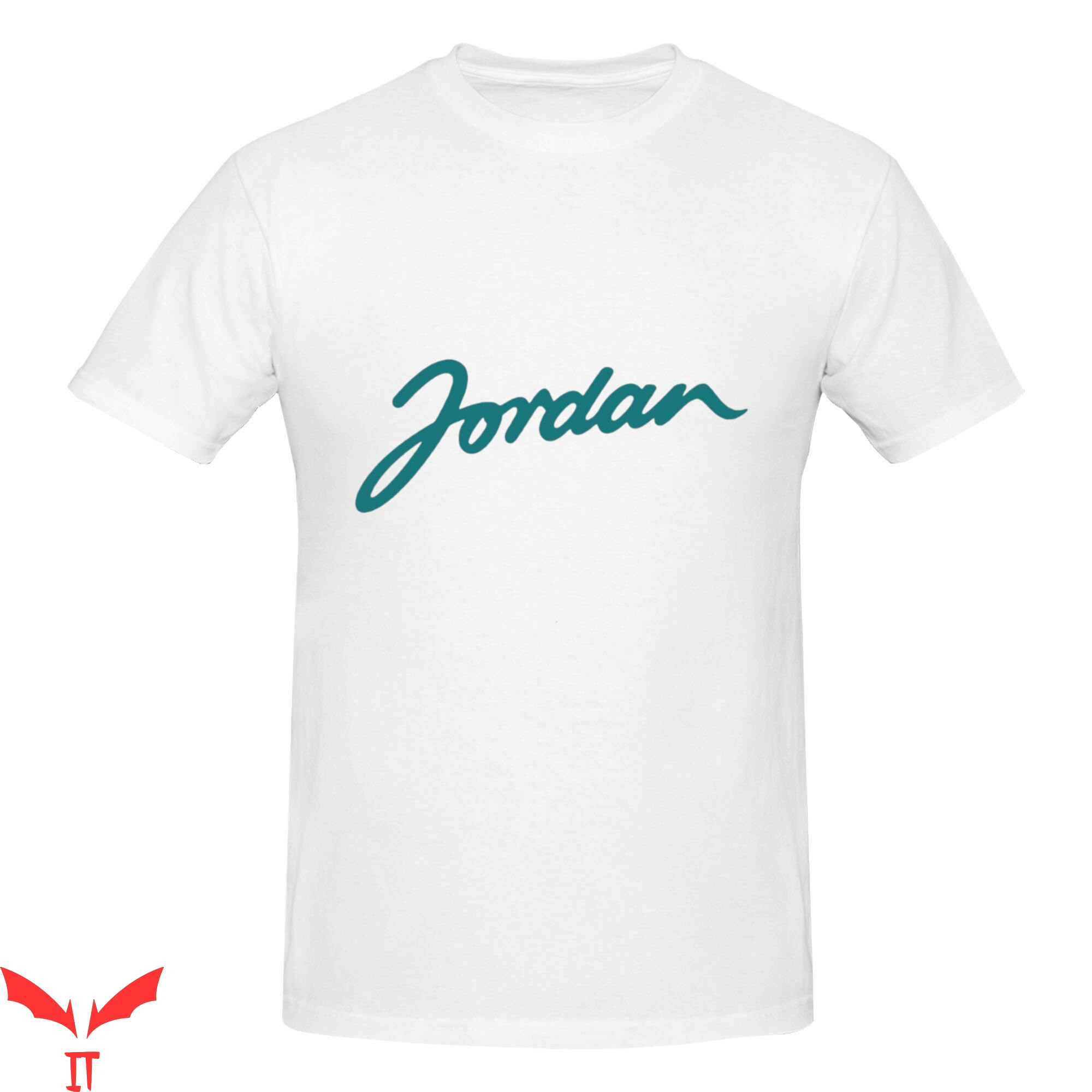 Jordan 1 T-Shirt J1 Sneaker Blue-Green Match Casual Jordan 1 T-Shirt J1 Sneaker Blue-Green Match Casual